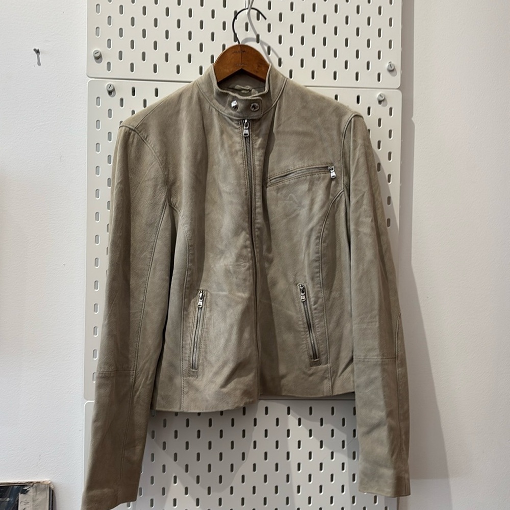 Lauren Ralph Lauren Tan Colored Goat Leather Jacket